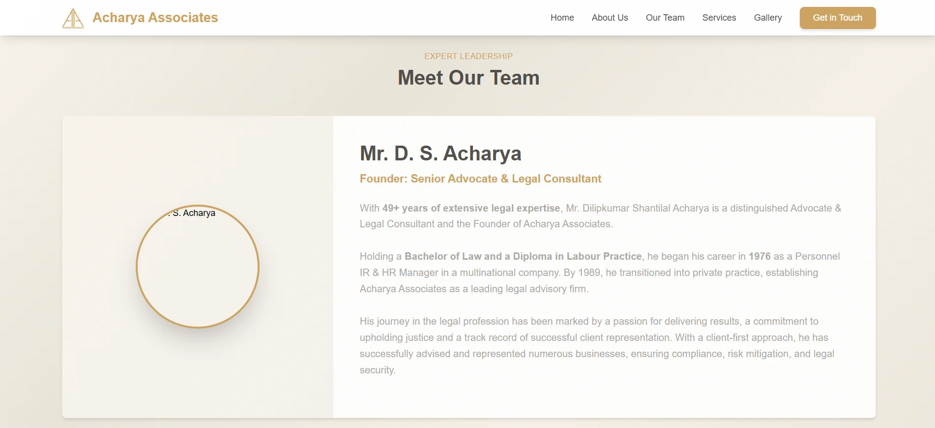 Team Page