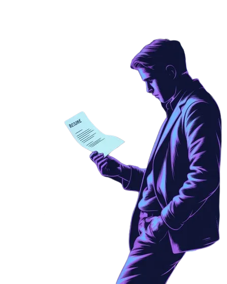 Person with resume